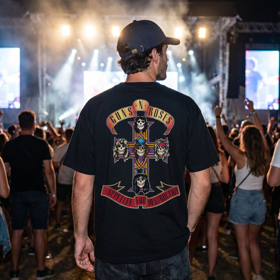 Guns N' Roses - Welcome To The Jungle Oversized 240 GSM Tee