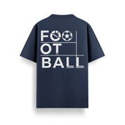 Football Evolution Navy Oversized 240 GSM Tee