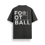 Football Evolution Black Oversized 240 GSM Tee
