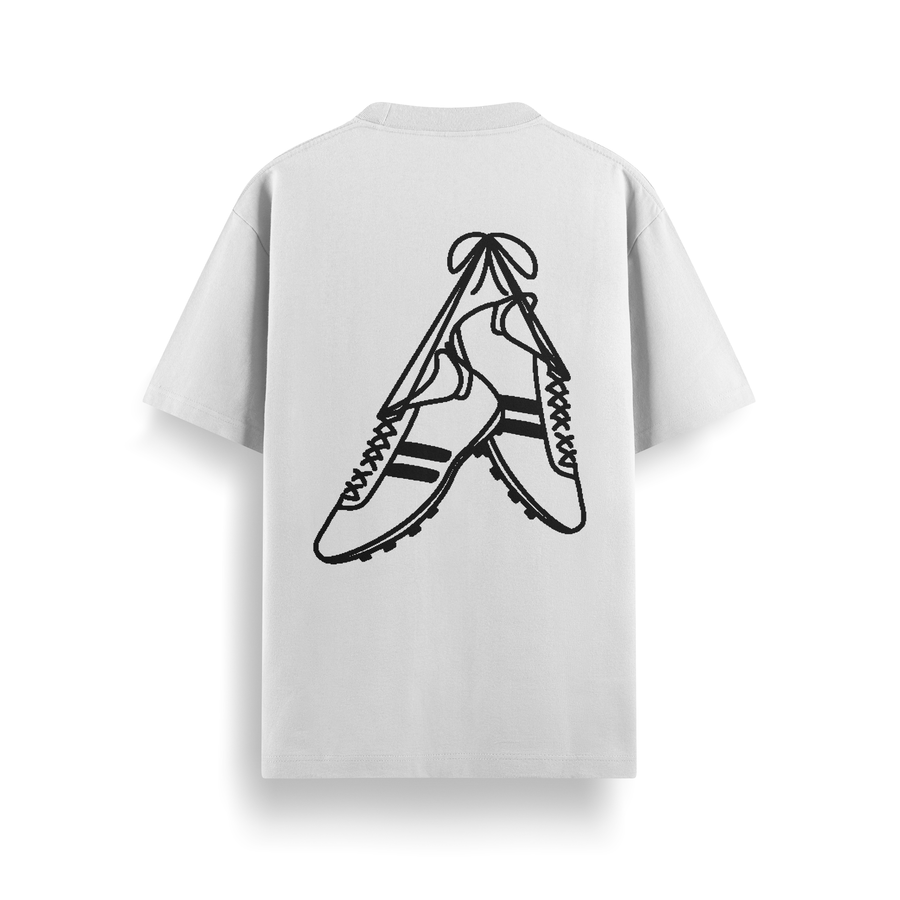Goal White Oversized 240 GSM Tee