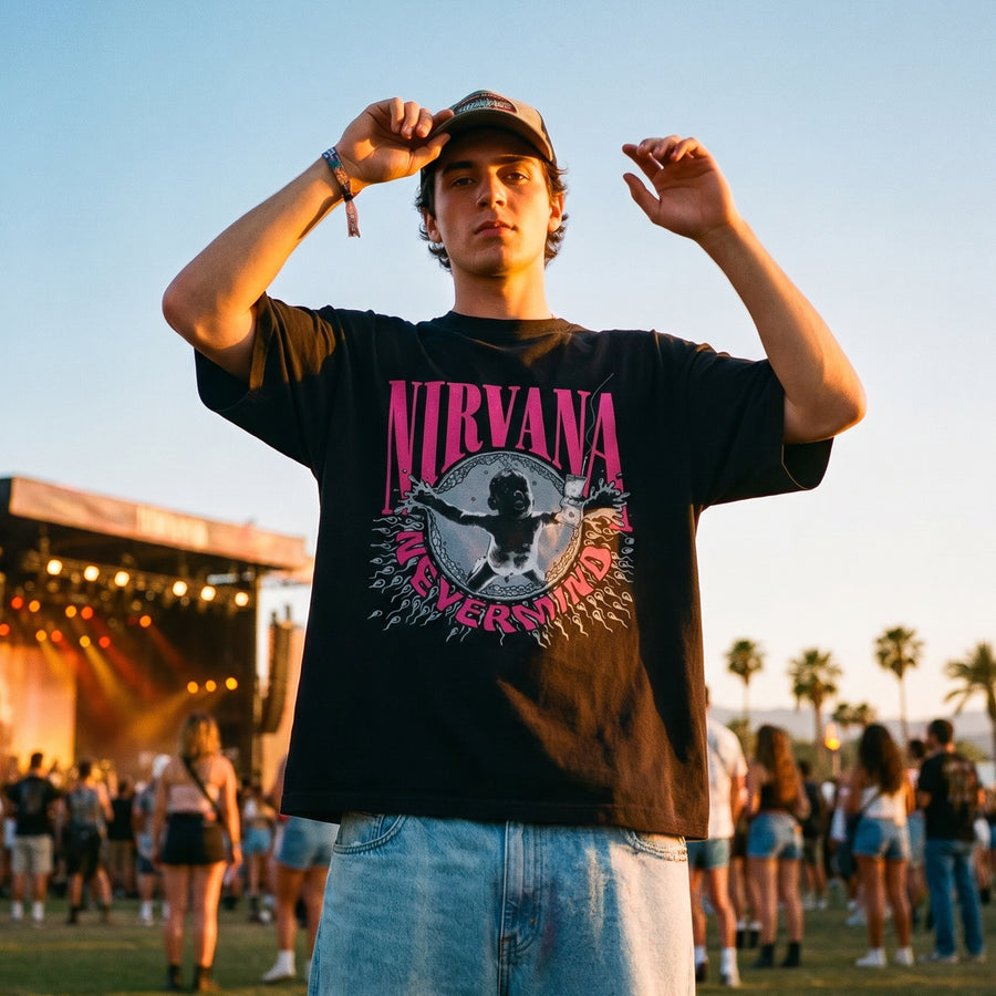 Nirvana – Nevermind Oversized 240 GSM Tee