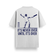 Never Over Off White Oversized 240 GSM Tee