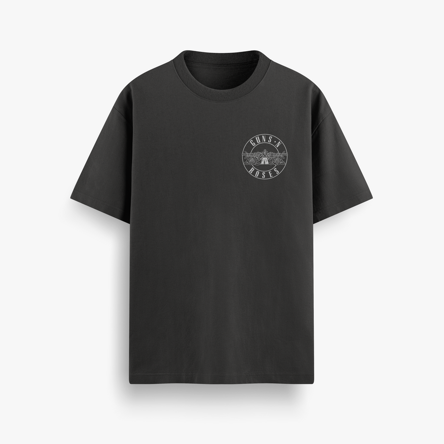 Guns N Roses Jungle Black Oversized 240 GSM Tee