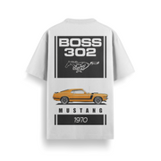 Boss 302 Legend White Oversized 240 GSM Tee