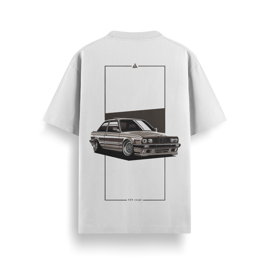 E30 Minimalist White Oversized 240 GSM Tee
