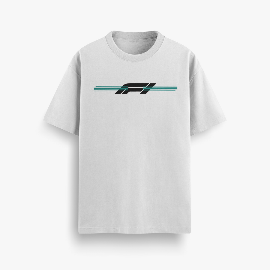 George Russell Off White Oversized 240 GSM Tee