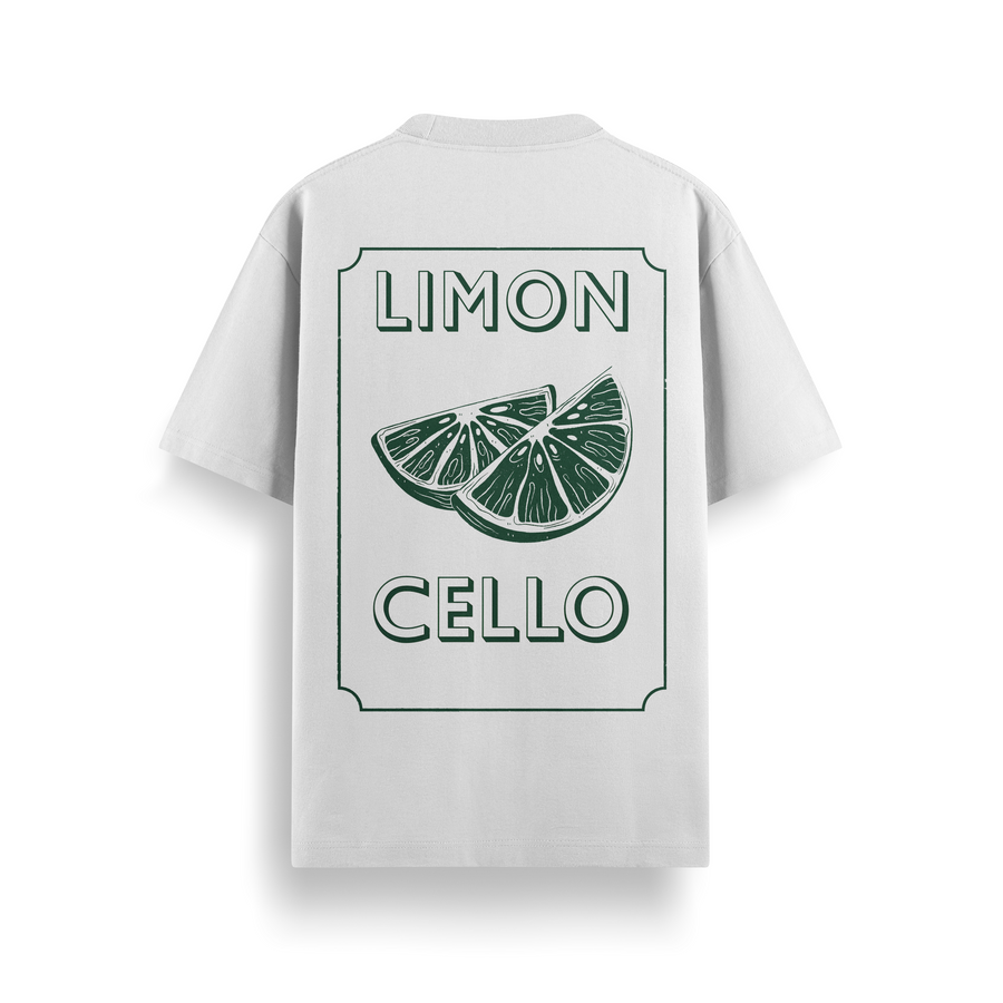 Limon Cello Off White Oversized 240 GSM Tee