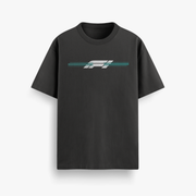 Formula One Black Oversized 240 GSM Tee