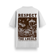 Respect The Locals Off White Oversized 240 GSM Tee