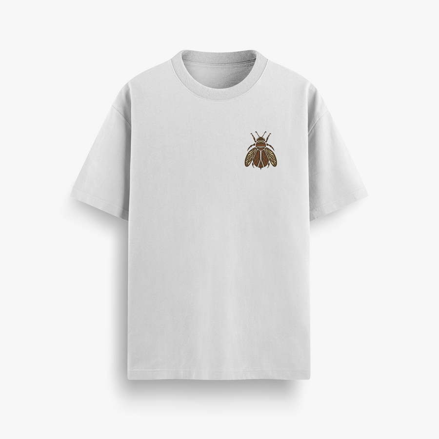 Respect The Locals Off White Oversized 240 GSM Tee