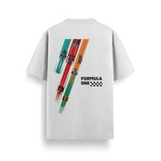 Formula One Off White Oversized 240 GSM Tee