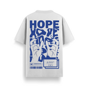 Hope Signal Off White Oversized 240 GSM Tee