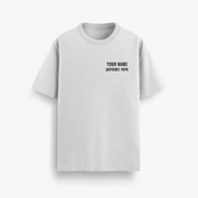 (Custom Name) Nabham Sparsham Deeptam Off White Oversized 240 GSM Tee
