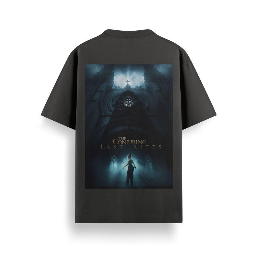 Conjuring - Haunting Gothic Cathedral Oversized 240 GSM Tee