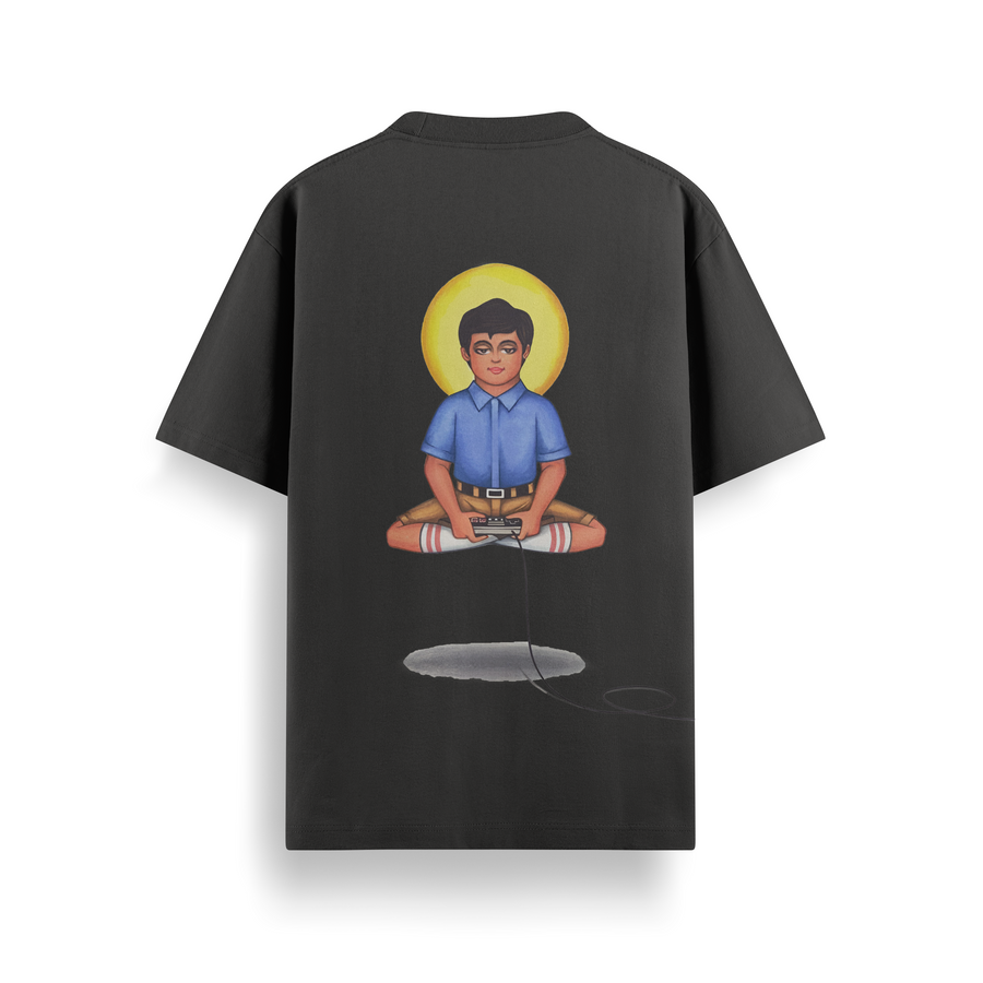 Chill Black Oversized 240 GSM Tee