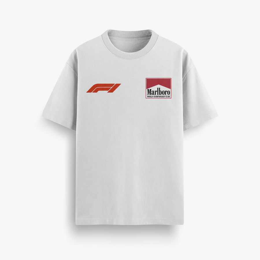 Michael Schumacher Off White Oversized 240 GSM Tee