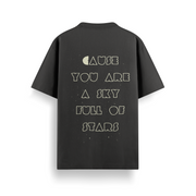 Sky Full Of Stars Black Oversized 240 GSM Tee