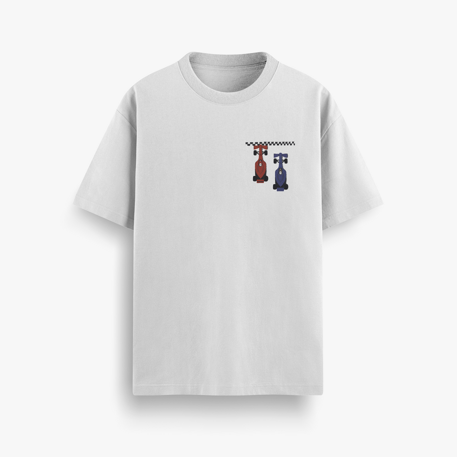 Lights Out Off White Oversized 240 GSM Tee