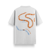 Lights Out Off White Oversized 240 GSM Tee