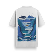 Floating Islands Off White Oversized 240 GSM Tee