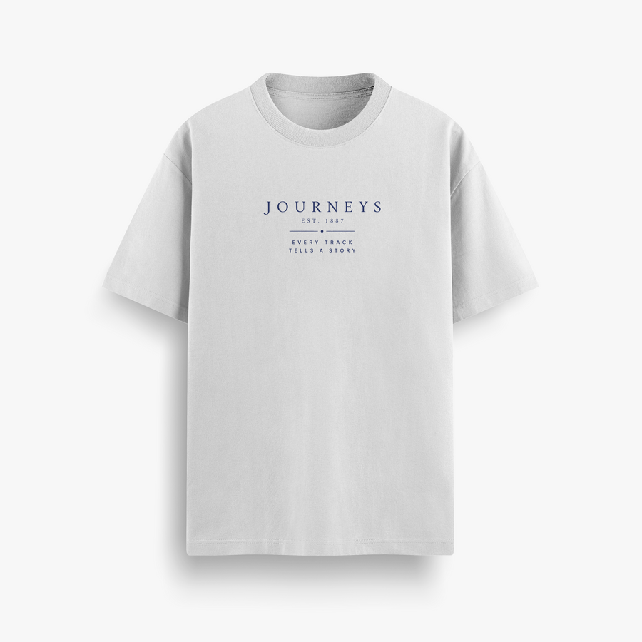 Journeys Platform Off White Oversized 240 GSM Tee