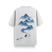 Mountain Rider Off White Oversized 240 GSM Tee