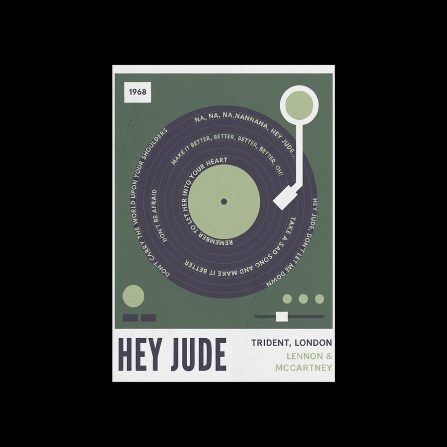 The Beatles – Hey Jude Oversized 240 GSM Tee