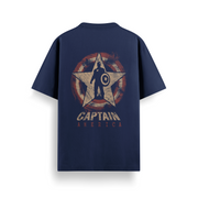Captain America Backprint Oversized 240 GSM Tee