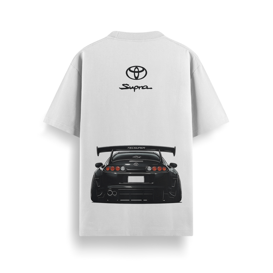 Supra Widebody White Oversized 240 GSM Tee