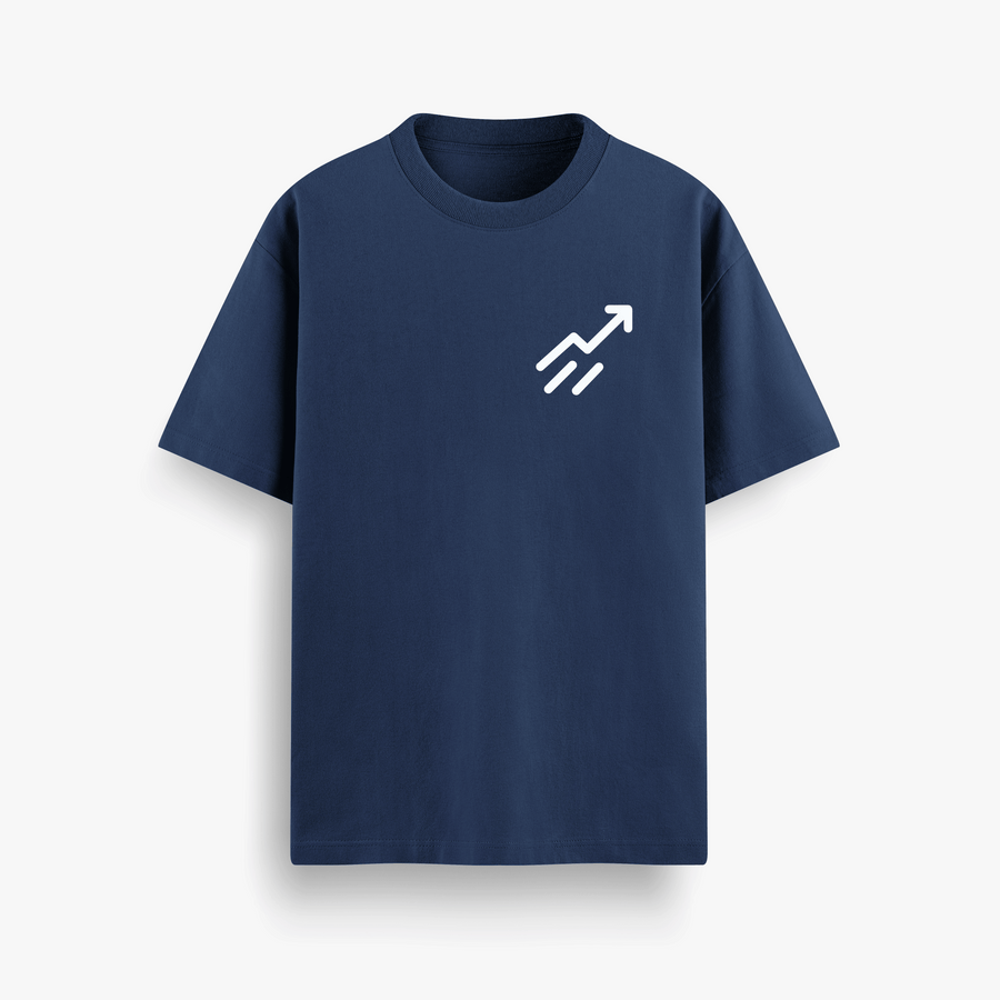 Pips Pay Bills Navy Oversized 240 GSM Tee