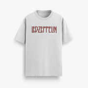 Zeppelin Symbols Off White Oversized 240 GSM Tee