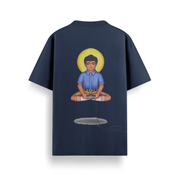 Chill Navy Oversized 240 GSM Tee