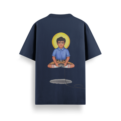 Chill Navy Oversized 240 GSM Tee
