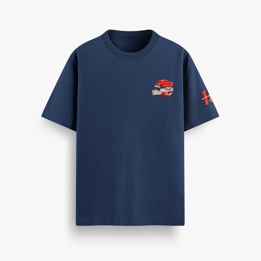 Leclerc Navy Oversized 240 GSM Tee