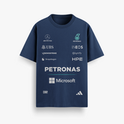Mercedes Petronas Navy Oversized 240 GSM Tee