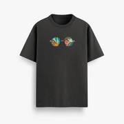 Namaste India Black Oversized 240 GSM Tee
