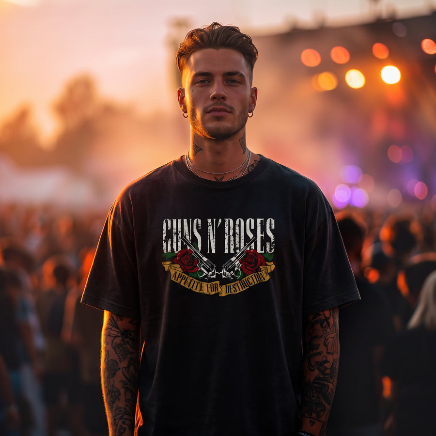 Guns N' Roses - Appetite For Destruction Oversized 240 GSM Tee