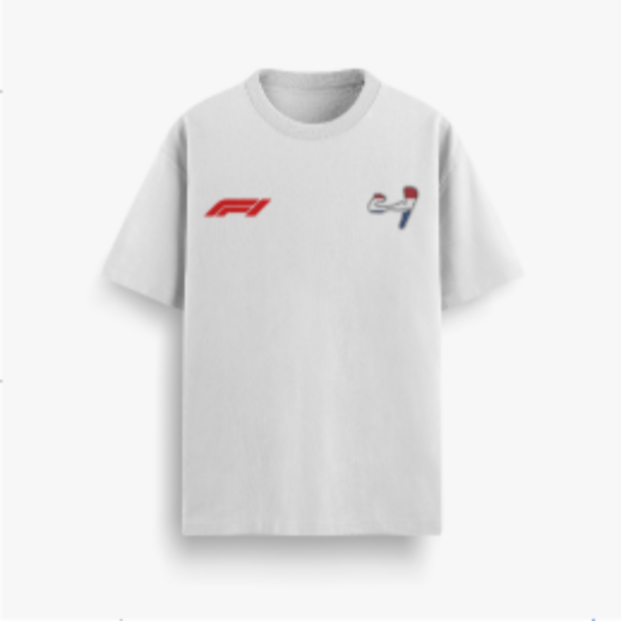 Dutch Grand Prix White Oversized 240 GSM Tee