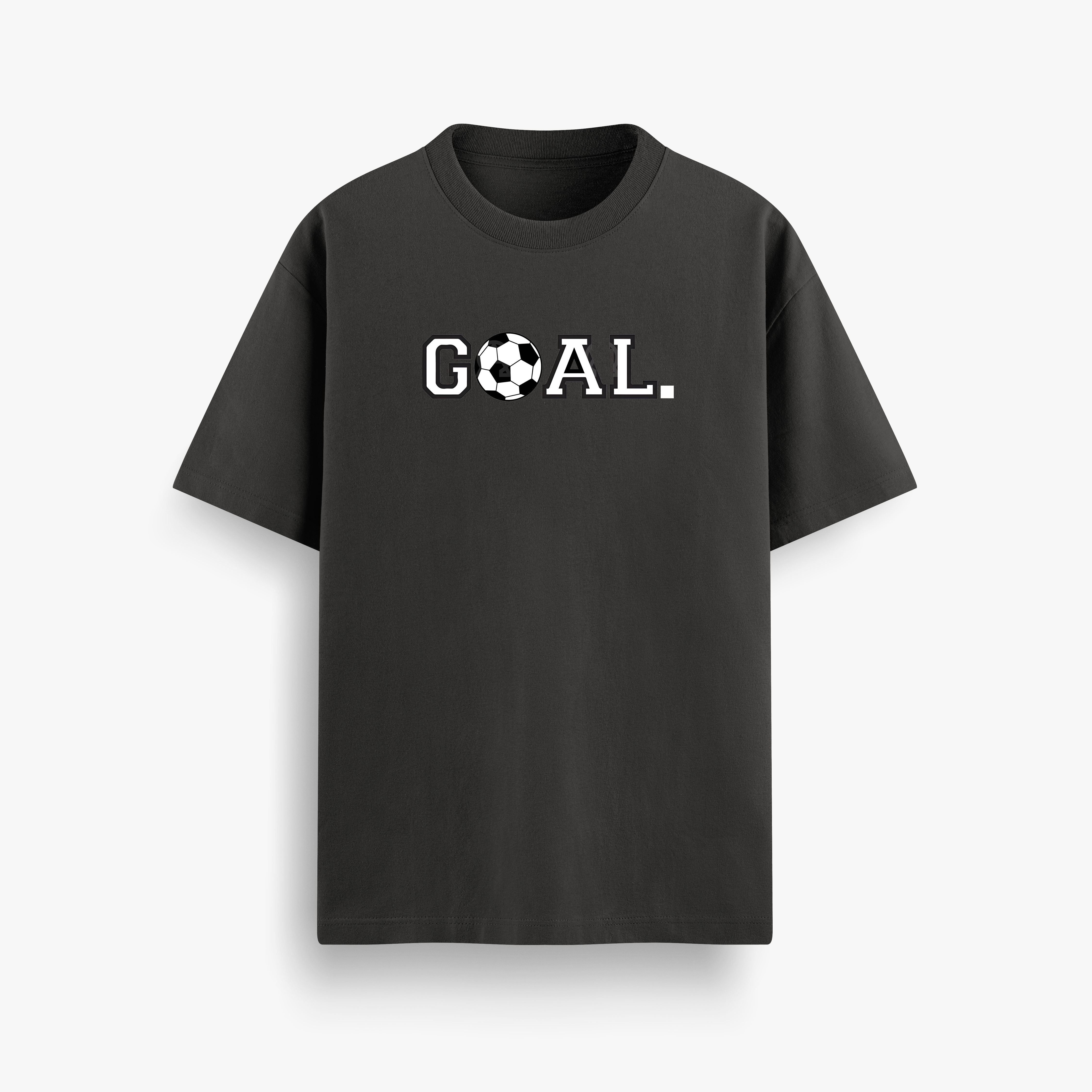 Goal Black Oversized 240 GSM Tee