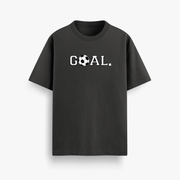 Goal Black Oversized 240 GSM Tee