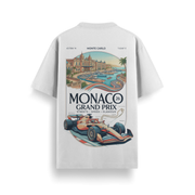 Monaco Grand Prix White Oversized 240 GSM Tee