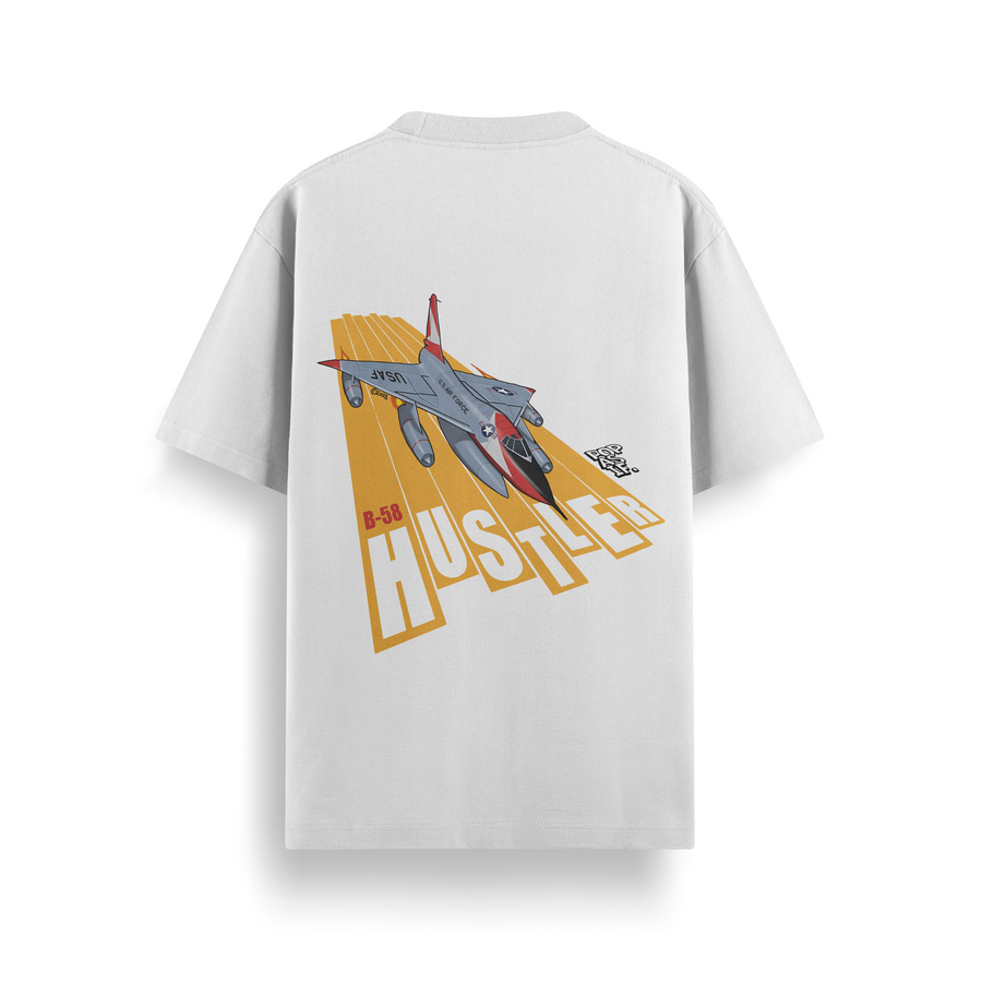 B-58 Hustler Off White Oversized 240 GSM Tee