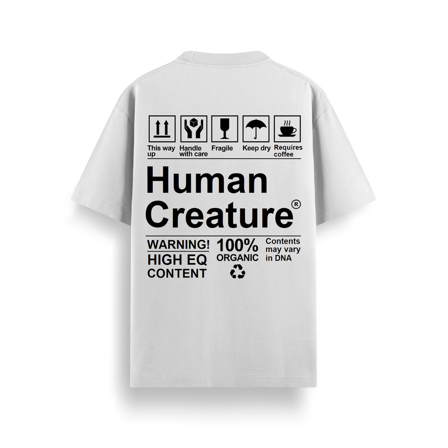 Human Creature Off-White Oversized 240 GSM Tee