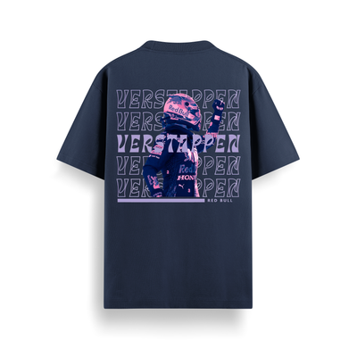 Verstappen Navy Oversized 240 GSM Tee