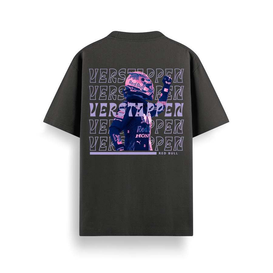 Verstappen Black Oversized 240 GSM Tee