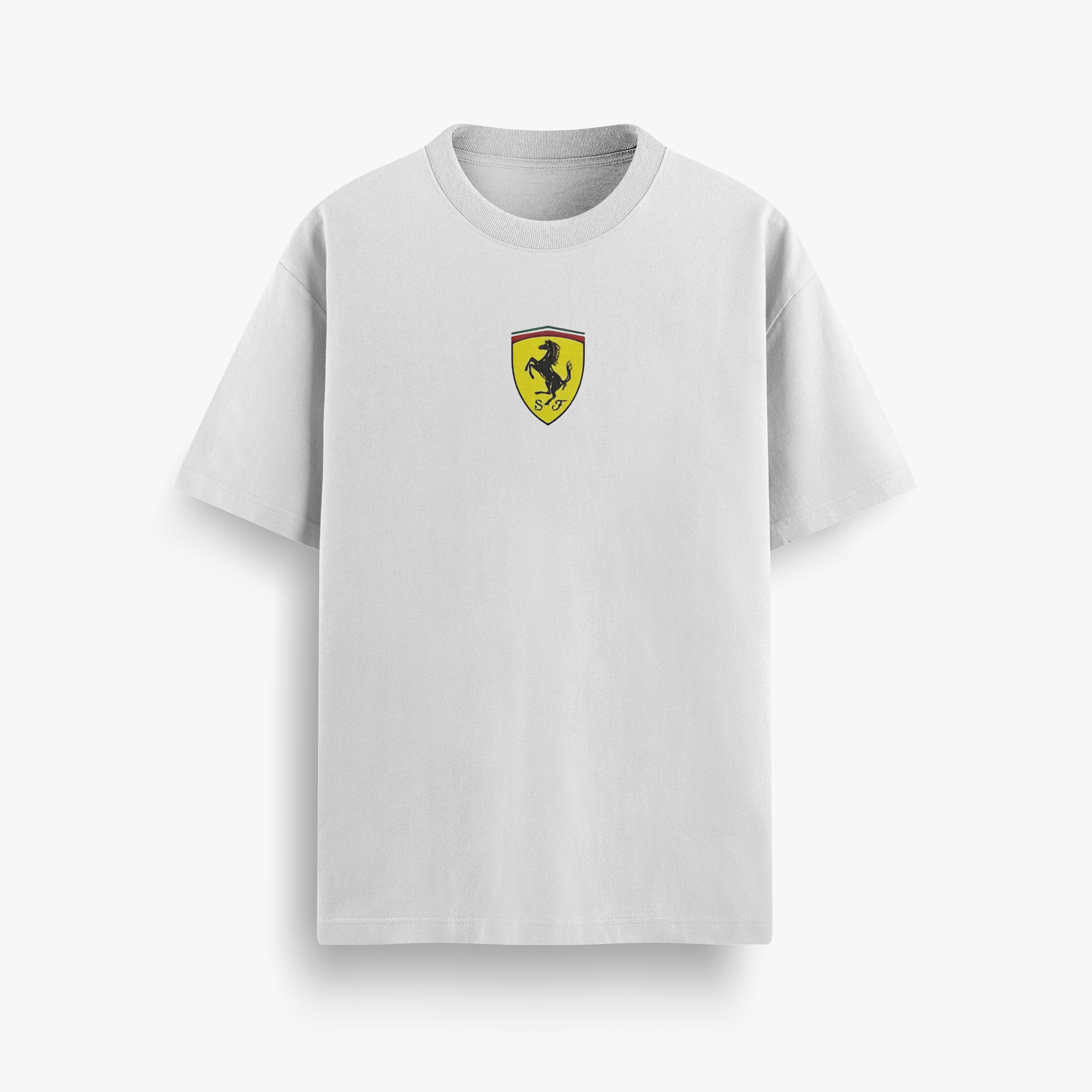 Ferrari No.16 White Oversized 240 GSM Tee