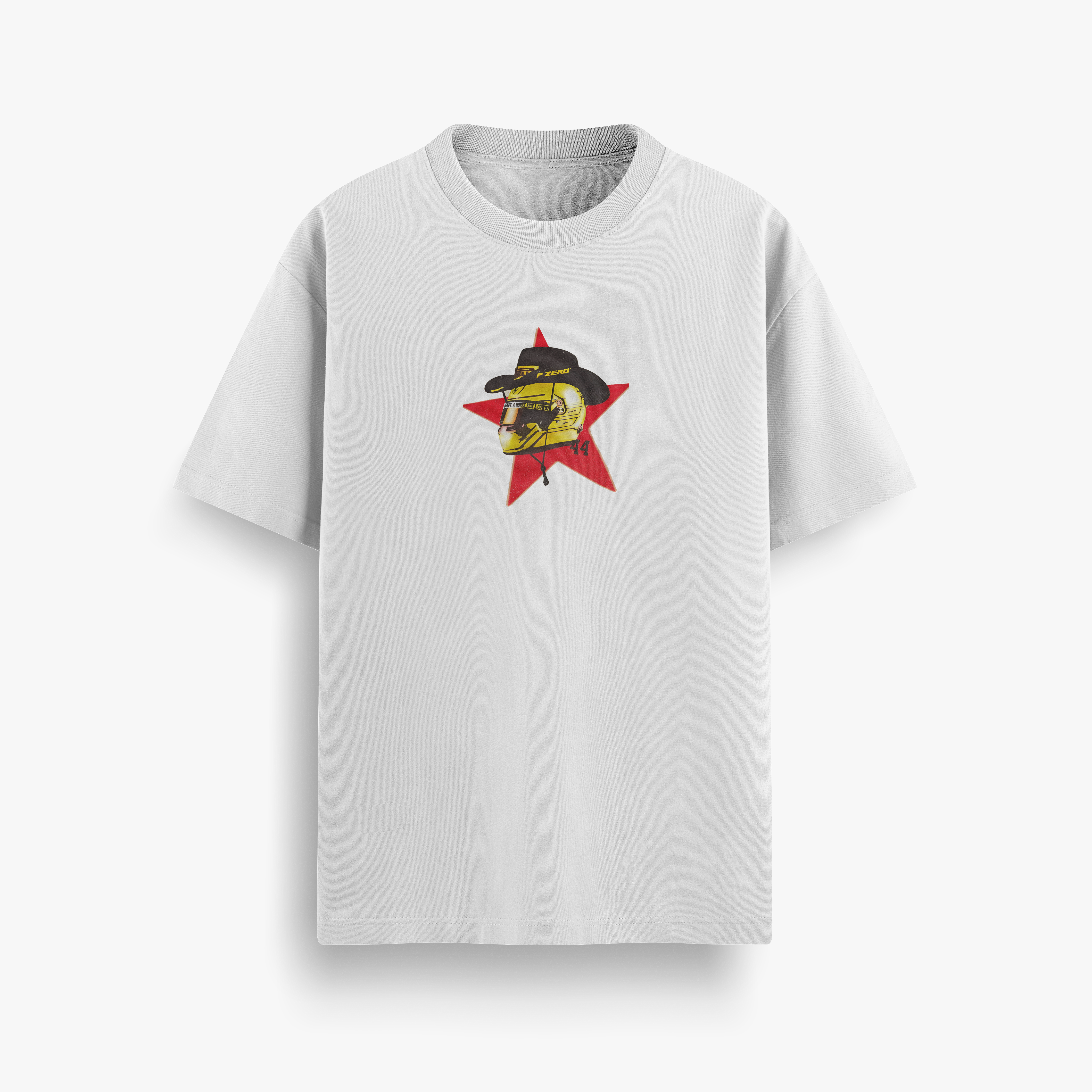 Sir Lewis Hamilton White Oversized 240 GSM Tee