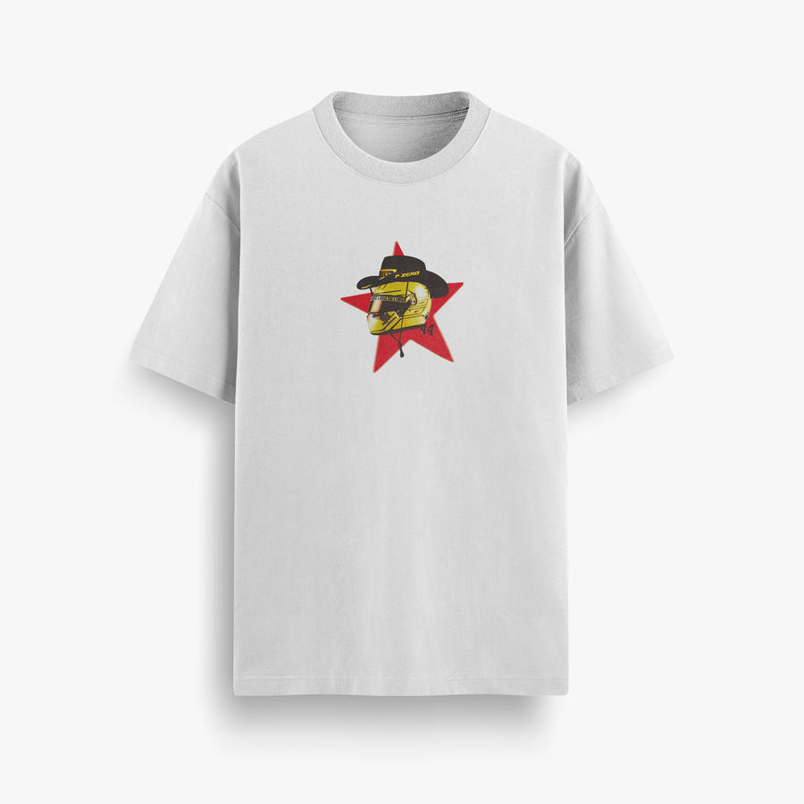 Sir Lewis Hamilton White Oversized 240 GSM Tee