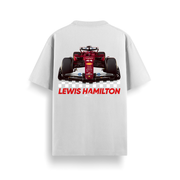 Sir Lewis Hamilton White Oversized 240 GSM Tee