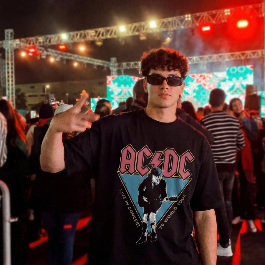 AC/DC – '79 World Tour Oversized 240 GSM Tee